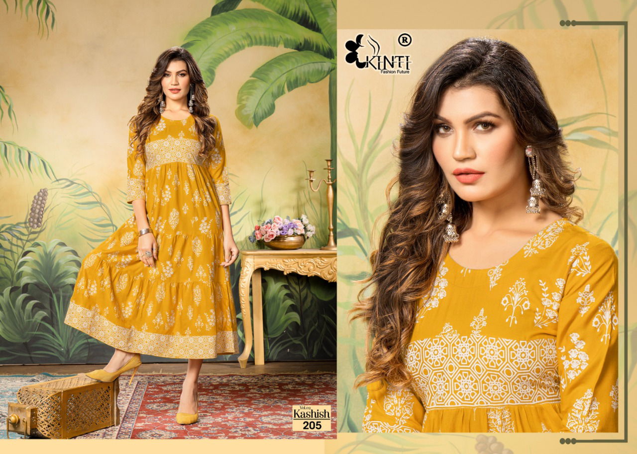 Kashish Vol 2 By Kinti Long Designer Kurtis Catalog